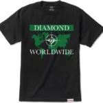 Diamond Supply Co Worldwide Tee, Black