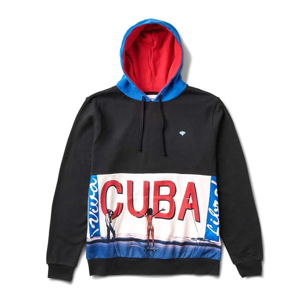 B18DMTG003BLK.webp Diamond Supply Co Cuba Hoodie Black - Image 1