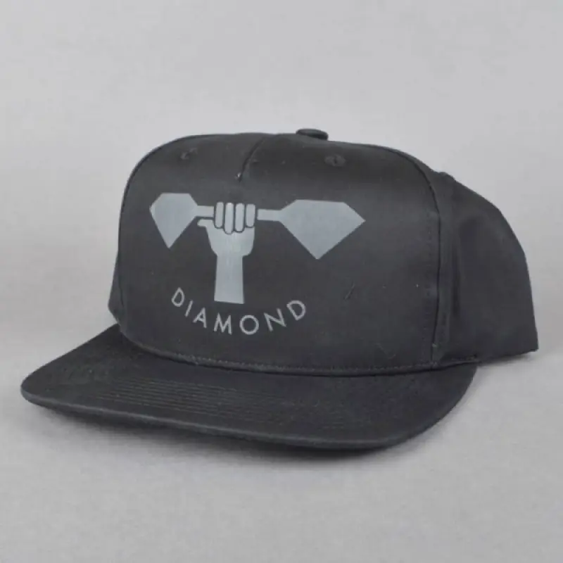 Black-Diamond-Supply-Co.-Strongarm-Snapback-Cap-Diamond-Supply-Co.webp Diamond Supply Co. Black Strongarm Snapback Cap - Image 1
