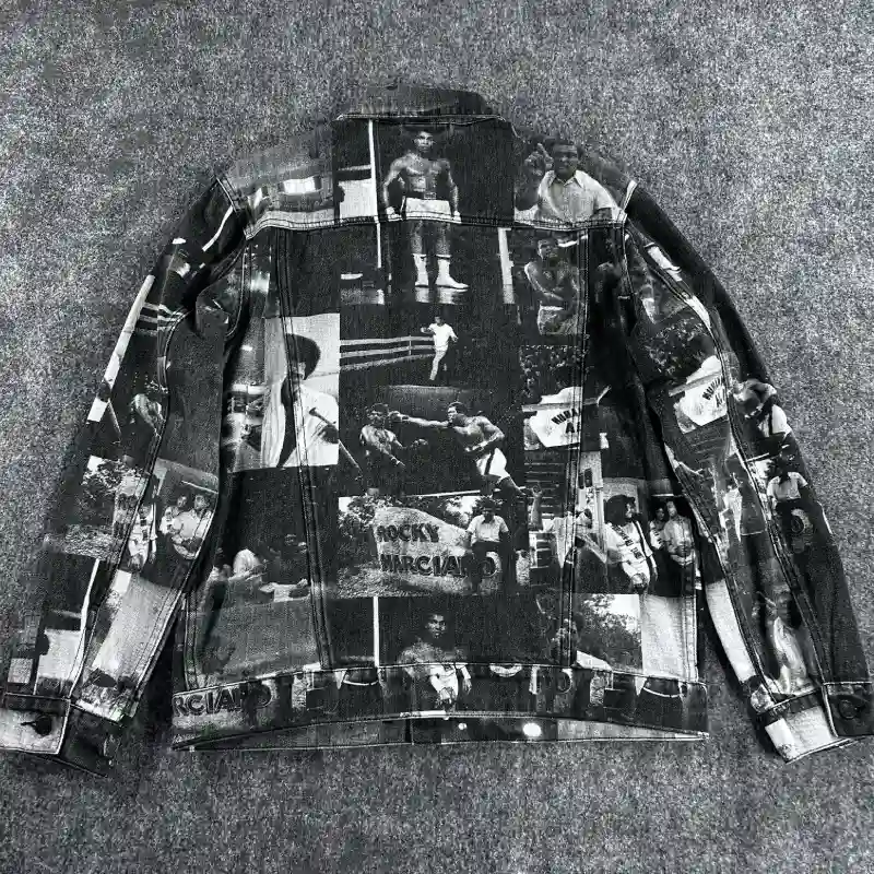 Black-Diamond-Supply-Co.-x-Mohammad-Ali-Montage-Jacket-Back.webp Diamond Supply Co x Mohammad Ali Montage Jacket - Image 1