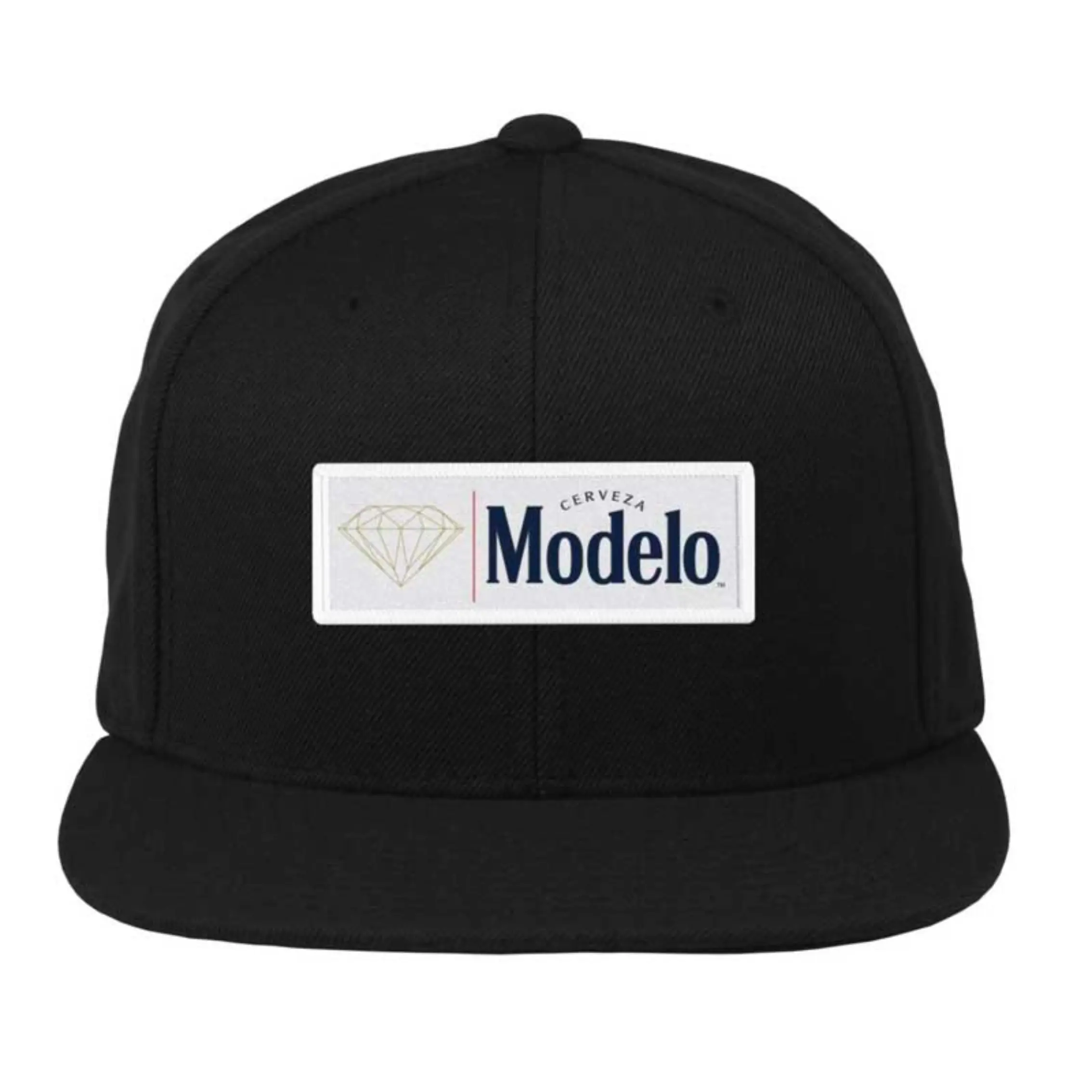 Black-Diamond-X-Modelo-Box-Logo-Snapback-Hat-Diamond-Supply-co.webp Diamond Supply Co x Modelo Box Logo Snapback Black/Burgundy Hats - Image 1