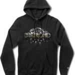Diamond Supply Co Mirrored Hoodie, Black
