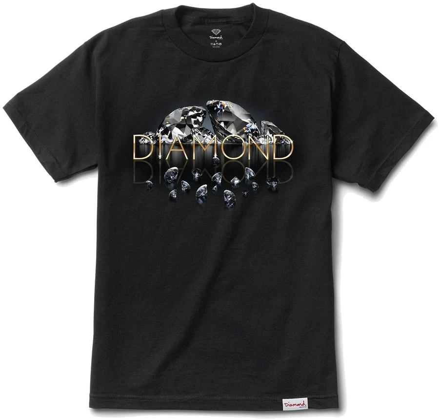 Diamond-Supply-Co-Mirrored-Tee-Black.webp Diamond Supply Co Mirrored Tee, Black - Image 1
