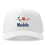 Diamond Supply Co x Modelo Box Rose Snapback Hats Black/White