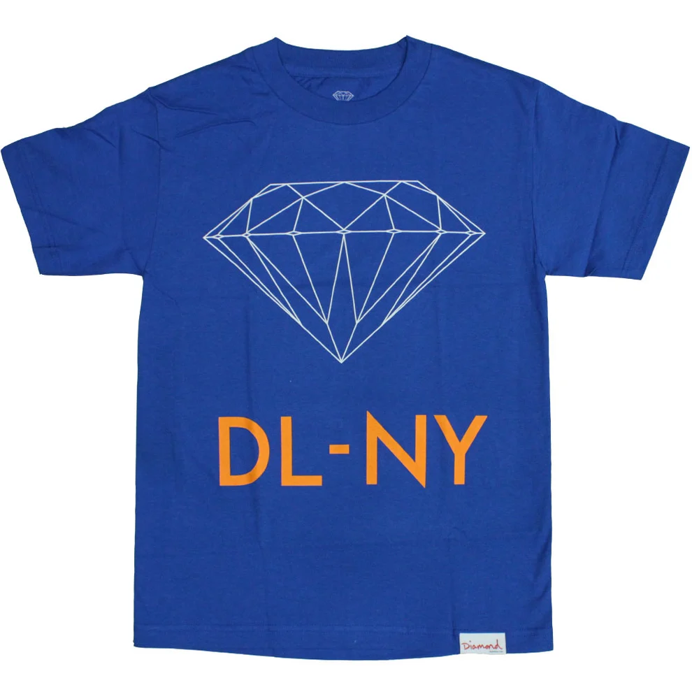 dlnyteeryl.webp Diamond Supply Co DL-NY T-Shirt Royal - Image 1
