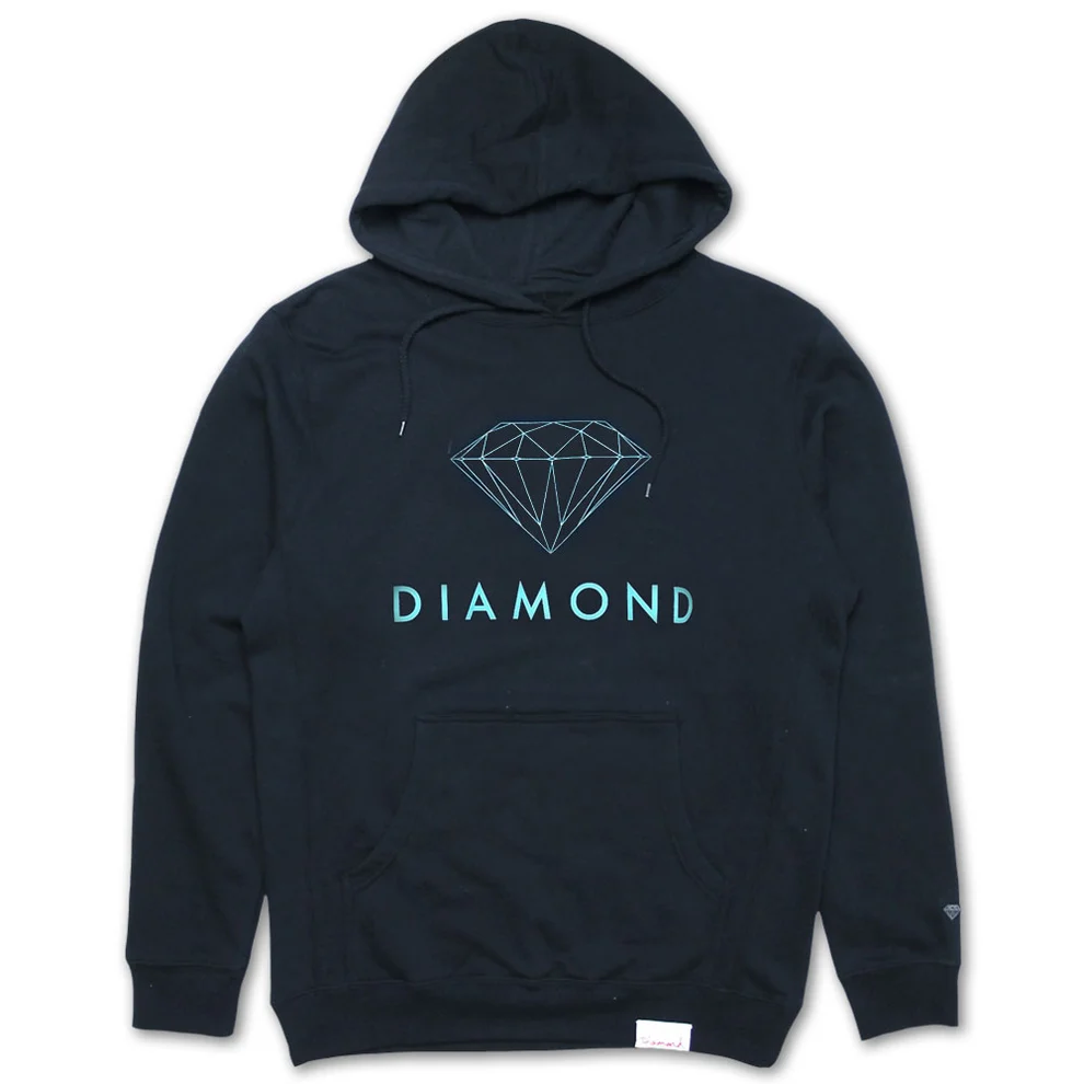 futurasignnvydblu.webp Diamond Supply Co Futura Sign Hoodie Navy - Image 1