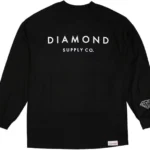Diamond Supply Co Stone Cut Long Sleeve T-shirt Black